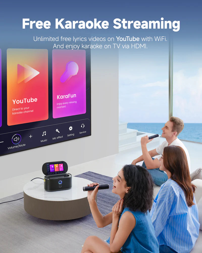 IKARAO Shell S1 - Smart Multimedia Speaker with Karaoke
