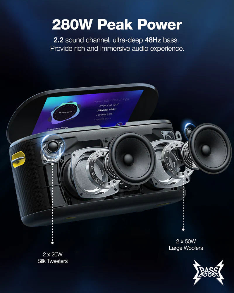 IKARAO Shell S1 - Smart Multimedia Speaker with Karaoke