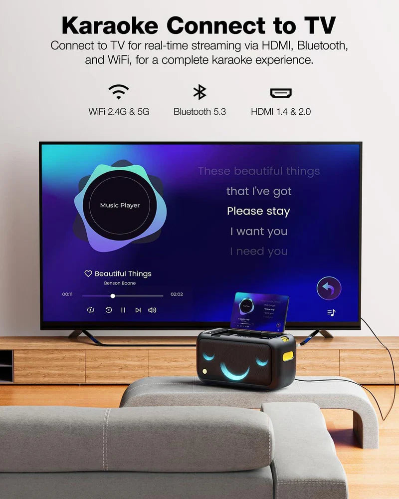IKARAO Break X1 - Smart Multimedia Speaker with Karaoke