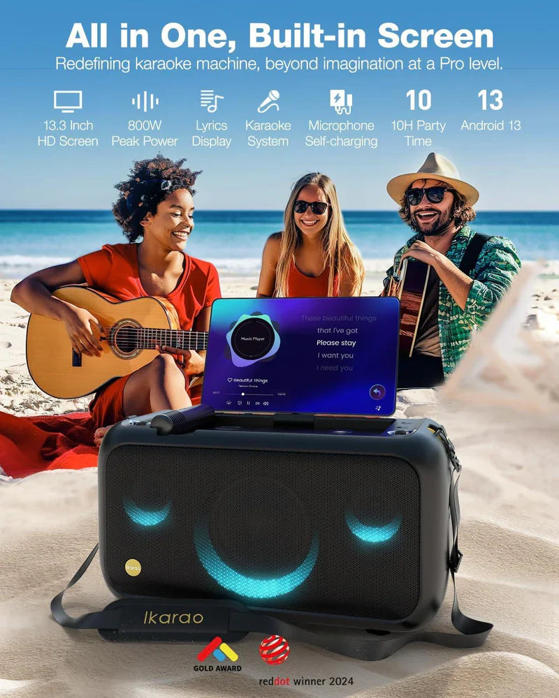 IKARAO Break X1 - Smart Multimedia Speaker with Karaoke